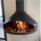 800mm Europe Style Wood Burning Steel Stoves Wall Mounted Hanging Fireplaces