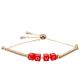Boho Gold Chain Red Love Letter Beads Adjustable Link Bracelets For Unisex