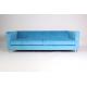 Event rental home furniture sofa velvet faric long back sofa upholstered armrest sofa with nice design legs