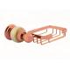Bathroom Accessories Wall Mounted Soap Dish Brass Rose Gold Plating