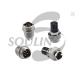 Black T373J Zinc Alloy Aviation Plug Connector 4 PIN For Pcb