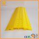 2 Ways Floor Cable Protector Ramp Light Duty Plastic Yellow Jacket Cord Cover