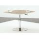 Eco Friendly Modern Bar Table , Side Coffee Tables On Stainless Steel Base