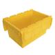 Logistic Storage Solution Tourtop Heavy Duty Stackable Plastic Storage Crates with Lid