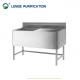1200mm × 600mm × 800mm Stainless Steel Double Wash Basin Sinks