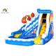 Commercial PVC Tarapulin Blue Mini Inflatable Water Slide With 2 Years Warranty