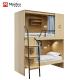 Hostel-Ready Fully Enclosed Modern Apartment Wooden Bunk Beds and Steel Foot Stairs Support customization