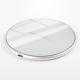 Ultra Slim Mirror Tempered glass Fast Charging Portable wireless Charger Black/white 5W/7.5W/10W