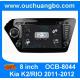 Car dvd players for Kia K2 /RIO 2011-2012 with car gps navigation OCB-8044