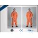 Waterproof Chemical Resistant Disposable Coveralls With Elastic Cuff