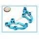 aluminium 6061 T6  parts for cnc machining center  with cyan  anodization