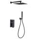 Hotel Thermostatic Faucet Rain Shower Head And Mixer Set With Handheld