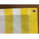 0.9x25m Sun Shade Net Insect Window Net Customized Yellow And White