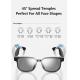 BT 5.1 Stereo Sound Bluetooth Sunglasses with Music Time of 4 Hours and 90 mAh Battery