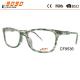 Latest fashion CP injection glasses china wholesale plastic optical frame,pattern on the temple