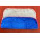 40x40cm blue gray color microfiber microfibre plush coral fleece towel