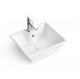 New Design Hotel Apartment White Ceramic Above Counter Wash Art Basin Bathroom Sinks