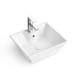 New Design Hotel Apartment White Ceramic Above Counter Wash Art Basin Bathroom Sinks