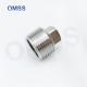 Stainless Steel Screwed Pipe Fittings 304 Square Hexagon Male Threaded Pipe Connector Plug