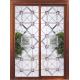 309S Decorative Leaded Glass Front Doors With Glass For Villa 2000MM