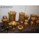Gold Color Thread Button Bit ISO Approved For Geotechnical Borehole Drilling