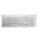 111 Keys Industrial Metal Keyboard  2.0mm Long Stroke For Fast / Accurate Data Input 