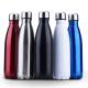 Double Wall Stainless Steel Flask Bottle Insulated Leak Proof Cola Shaped 750ml