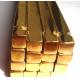 Lead Free Square Brass Rod  , Yellow Brass Square Bar With Hpb60-3, Hpb59-1 , CW617N , C3771