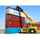 Yellow Port Handling Equipments Forklift Reach Stacker With Cummins VOLVO Diesel Engine