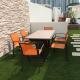 Landscaping Residential Fake Grass / Tufted Plastic Synthetic Lawn Grass