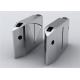 IP44 1.5mm Thickness Stainless Steel Flap Barriers Auto Reset 110V Waist High Turnstile