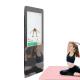 Floor Standing Smart Fitness Mirror , Interactive Workout Mirror For Android OS