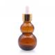 Glass Essential Oil Bottle Amber color Cucurbit Shaped