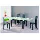 Contemporary 90cm Width White Extendable Dining Table DT-887 For Home Use