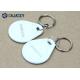 ABS Material Rfid Key Fob System , White Color NFC NTAG213 Hotel Rfid Key Tag