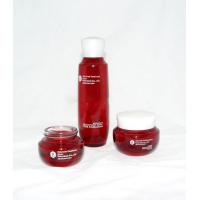 Custom Emulsion Red Cosmetic Glass Bottle And Jars 130ML 100ML 50ML 30ML