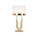 220V White D38cm * H74cm Contemporary Bedside Lamps For Home Decor