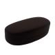 Oval Shaped Custom Logo Embossed ODM Clamshell Eyeglass Case