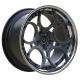 Polished 2 Piece Forged Wheels 19 Inch Staggered Gun Metal Spokes For Toyota Supra Stepped