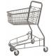 Supermarket Storage Hand Shopping Cart Grocery Basket With Wheels