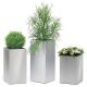 Small white irregular flower pots geometric modern planter