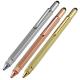 gold and sliver color 6 in 1 metal tool pen metal touch level pen with screwdrivers