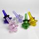 Universal Colored Glass Bongs Accessories Ufo Carb Cap Hat Style Dome