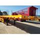 Container Carrying Flat Bed Semi Trailer Truck With 3 Axles 30-60 Tons 13m