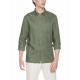 100% Linen Men'S Long Sleeve Woven Shirt Fall summer button down shirts