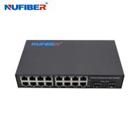 DC12V Gigabit SFP Ethernet Switch 16x10/100/1000M to 2x1000M SFP UTP
