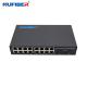 OEM 16 UTP Ports Gigabit 2 SFP Ports 10/100/1000Base-T 16 Ports to 2*1.25G SFP Module Fiber Ethernet Switch