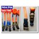 Customized Length Short Ratchet Tie Down Straps For Motorcycle Lightweight