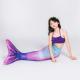 3-12Y Old Children Rainbow Mermaid Tails With Bathing Bikini For Swimming