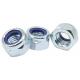 Factory Supply DIN985 Zinc Plated Steel Blue Nylon-Inserts Locknuts